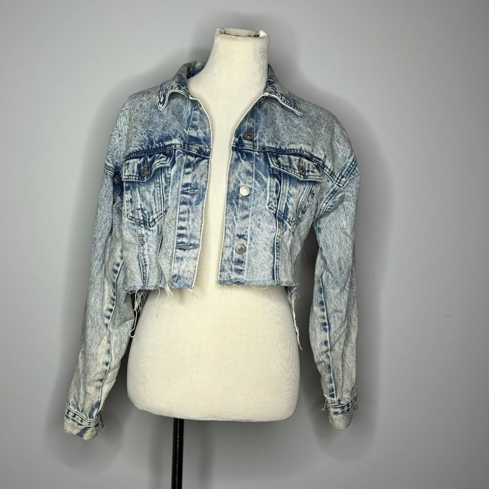 Forever 21- Blue Cropped Jean Jacket